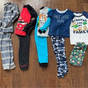 Boys Pajamas Set Lot of 5